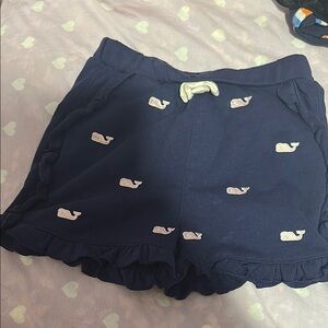 Vineyard Vines Dark Blue Kids Shorts with Whale Design